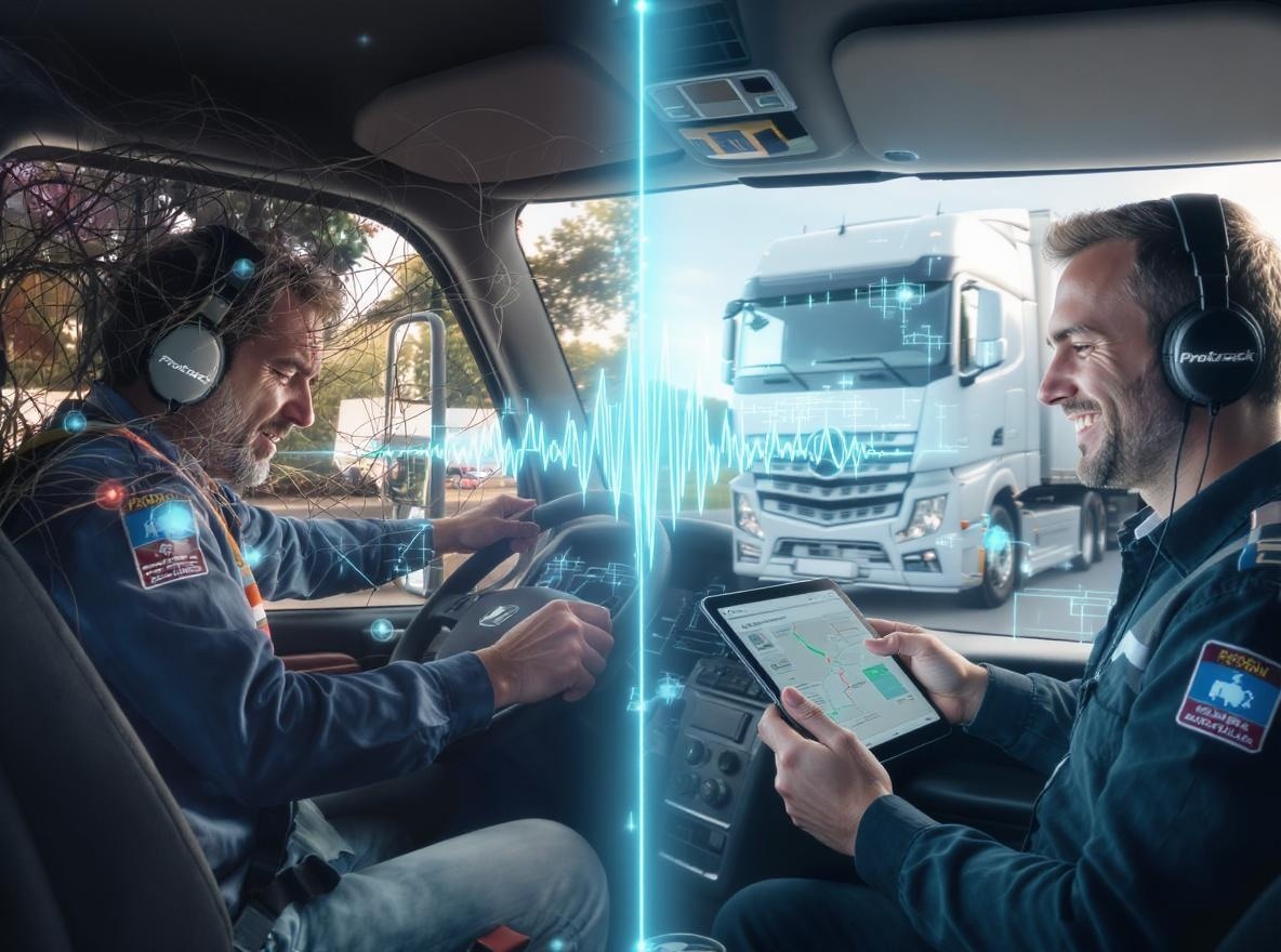 การเพิ่มการเก็บรักษาคนขับรถบรรทุกด้วยเทคโนโลยีการติดตาม GPS Protrack